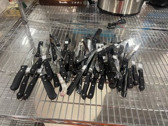Large Lot Of Mixed Steak Knives