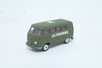 Rare Vintage Corgi Toys Volkswagen Bus U.S. Personnel Military Vehicle