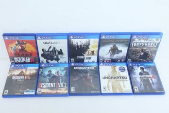 10 PS4 Games: Red Dead Redemption II, Resident Evil, Uncharted