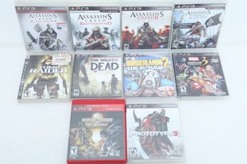 10 PS3 Games: Assassins Creed, Tomb Raider Underworld, Borderlands 2
