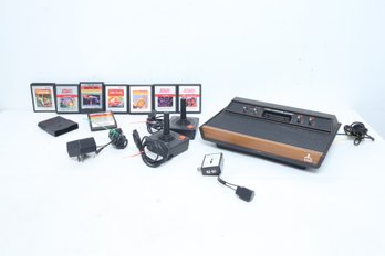 Vintage Atari System W/Assorted Games & Controllers