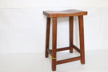 AMISH Build Wooden Country Style Backless Stool - New Old Stock, Store Display