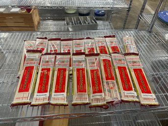 Lot Of Hard Plastic Dragon Chopsticks