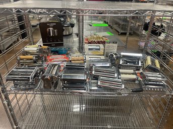 Huge Lot Of Stainless Steel Pasta Makers And Attachments