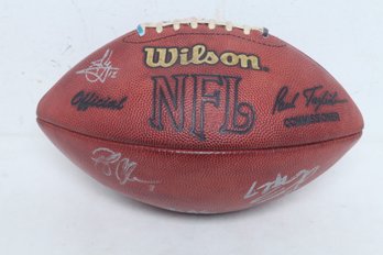 Football With 6 Signatures (No COA)
