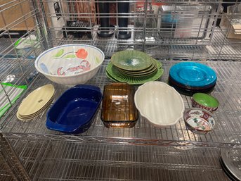 Group Of Glassware, Bowls, Plates & More See Pictures