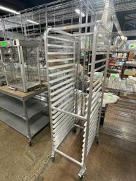 20 Tear Aluminum Rack On Casters With Brake