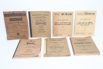 7 Vintage 40's And 50's Military Manuals