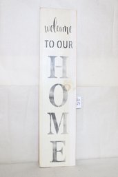 Amish Handcrafted Country Style Wooden Sign WELCOME TO OUR HOME - New