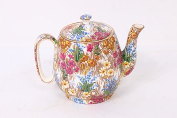 ANTIQUE ROYAL WINTON GRINWADES TEAPOT IN MARGUERITE DESIGN - MADE IN ENGLAND