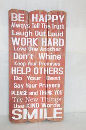 AMISH Handcrafted By Audrey Wooden Sign Of Positive Affirmations - New Store Display