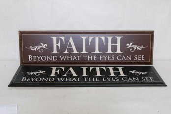 Handcrafted Wooden Sign FAITH By POOR BOY Woodworks Saginaw MI - New Store Display