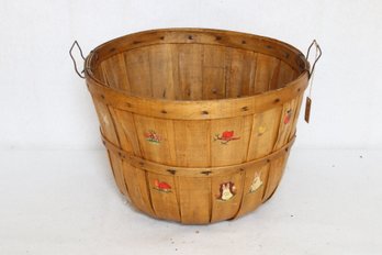 Vintage Large Apple Basket