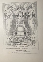 (1870s) THE COTTER'S SATURDAY NIGHT BURNS. With Illustrations DRAWN BY F. A.CHAPMAN. ENGRAVED BY J. FILMER. P
