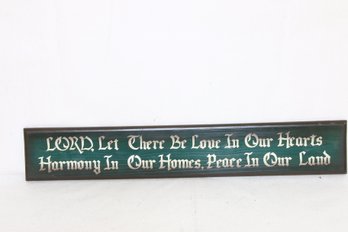 Religious Quote Wooden Sign - New Store Display