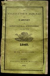 The Cultivator's Almanac & Cabinet Of Agricultural Knowledge, For The Year 1840