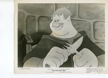 Lot Of 2 Glossy 8'x10' Cartoon Stills From Walt Disney's 'Fun And Fancy Free'