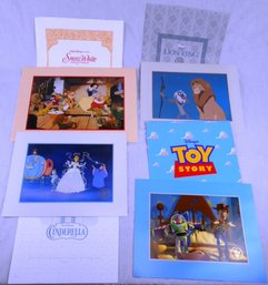 Commemorative Lithographs: Snow White, Cinderella, Lion King, Toy Story & Extras