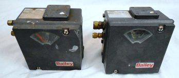 Lot Of 2 Bailey AV121000 Pneumatic Positioners
