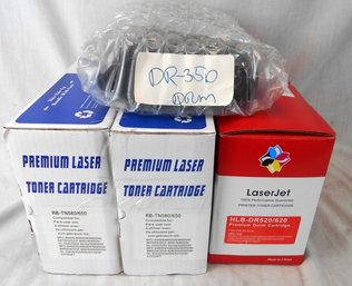 Lot Of Toner Cartridges & Drums For Brother Printers: TN-580, DR-520 & DR-350