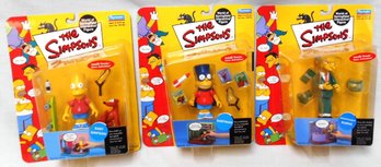 Lot Of 3 Playmates Simpsons Figurines