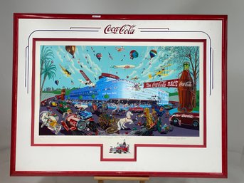 Huge 1995 The Incredible Coca Cola Race Lithograph Artist Proof Melanie Taylor Kent