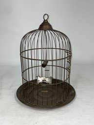 Rare Large Size Hendryx Brass Bird Cage C. 1905
