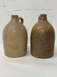 Lot Of Two Antique Stoneware Jugs