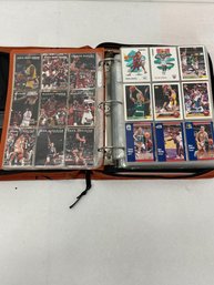 Binder Filled Basketball & Baseball Cards Micheal Jordan Larry Bird Shaq Magic