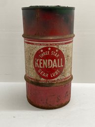 Large Kendall Three Star Gear Lube Oil Can