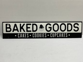 Large Baked Goods Cakes Cupcakes Cookies Sign About 42 X 9