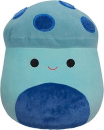 Squishmallows Original 16-Inch Ankur Teal Mushroom With Fuzzy Blue Spots