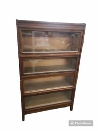 Macey 4 Shelf Barrister Bookcase With Top And Base