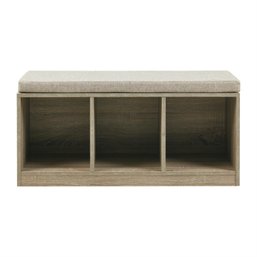 510 Design Zeus Accent Bench With Gray Finish 5DS105-0012 New In Box