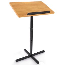 Pyle PLCTND4 Floor Standing Lectern Presentation Podium Stand, Height Adjustable New In Box