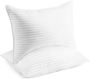 Beckham Hotel Collection Bed Pillows For Sleeping - Queen Size, Set Of 2 - White