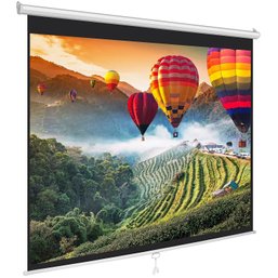 Pyle PRJSM6006 Universal 60-Inch Roll-Down Pull-Down Manual Projection Screen
