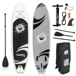 Serene-Life SLSUPB06 10 FT Inflatable Stand Up Paddle Board (SUP) W/ Accessories