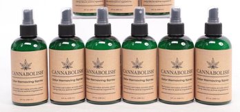 Lot Of 6 Cannabolish Wintergreen Smoke Odor Eliminator Spray And Air Freshener, 8 Fl. Oz, Natural Ingredients