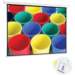 Pyle 72' Portable Motorized Matte White Projector Screen - Automatic Projection