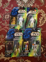 NEW 4 In Package Star Wars Action Figures -the Power Of The Force 69705 - 1996