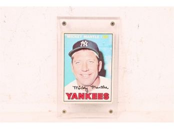 1967 Topps #150 Mickey Mantle Baseball Card NY Yankees