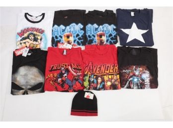 Lot Of 8 XL Marvel Avengers Tshirts