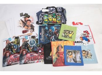 Collectors Carry Bag Lot Marvel / Star Wars / And Others