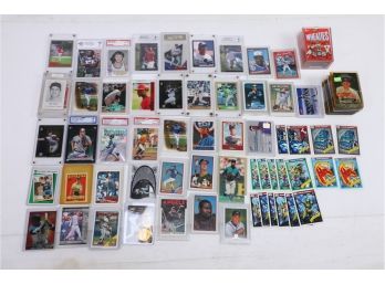 Hoge Poge Sports Card Box Consisting Of Mainly Graded Baseball Card And Cards In Hard Holders