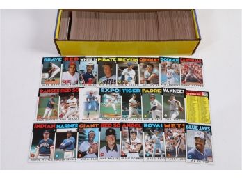 1986 Topps Baseball Card Complete Set In Original Factory Yellow Display Box