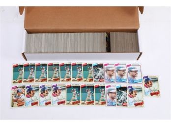 1980 Topps Baseball Card Lot - 800 Cards - (Card #250-#350) Some Stars - Exmt Cards