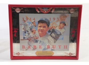Babe Ruth Segrams 7'S Bar Mirror - Roughly 18x24 - Very Collectible