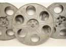 3 Antique/Vintage Aluminum 35mm Film Reels
