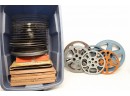 Large Lot Of Empty 8mm & 16mm Film Reels & Cases